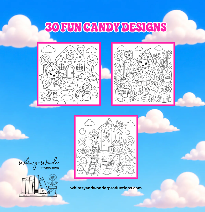 Candy Cuties Coloring Book