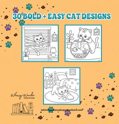 Cat Chaos Coloring Book