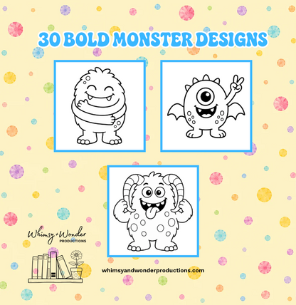 Silly Little Monsters Coloring Book
