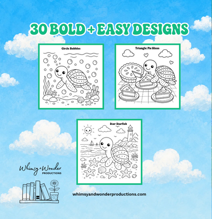 Truman Can Learn Shapes Coloring Book